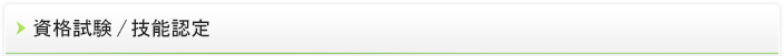 資格試験/技能認定