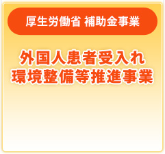 厚生労働省 補助金事業 外国人患者受入れ環境整備等推進事業